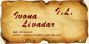 Ivona Livadar vizit kartica